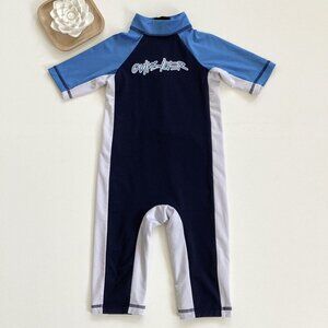 Quiksilver Blue Rashguard Swimsuit